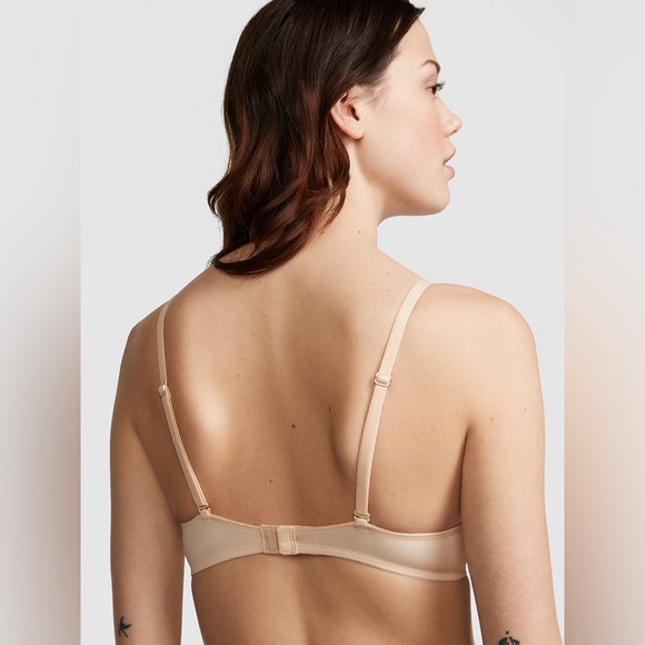 32B Lot of 2 PINK Wear Everywhere Push-up Bra Smooth Marzipan (Cream) - Picture 2 of 8